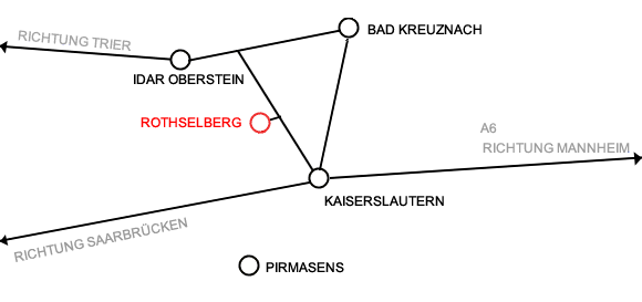 Lageplan Stukkateurbetrieb Mohr, Friedhofstr. 4, 67753 Rothselberg